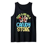 Nur ein Kind in einem Süßwarenladen Candy Tank Top
