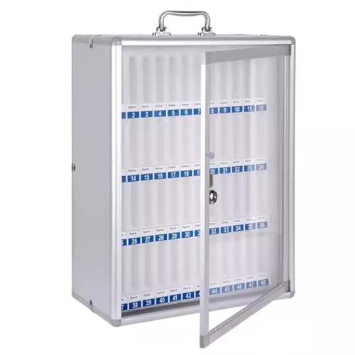Armoire de rangement pour téléphone portable en métal argenté robuste - 2