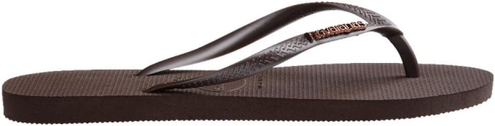 Slim Logo Metallic Dark Brown Kadın Terlik 37/38 EU