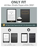 MoKo Case for 6.8" Kindle Paperwhite (11th Generation-2021) and Kindle Paperwhite Signature Edition, Lightweight Shell Cover with Auto Wake/Sleep for kindle Paperwhite 2021 E-Reader, Denim Green - Image 2