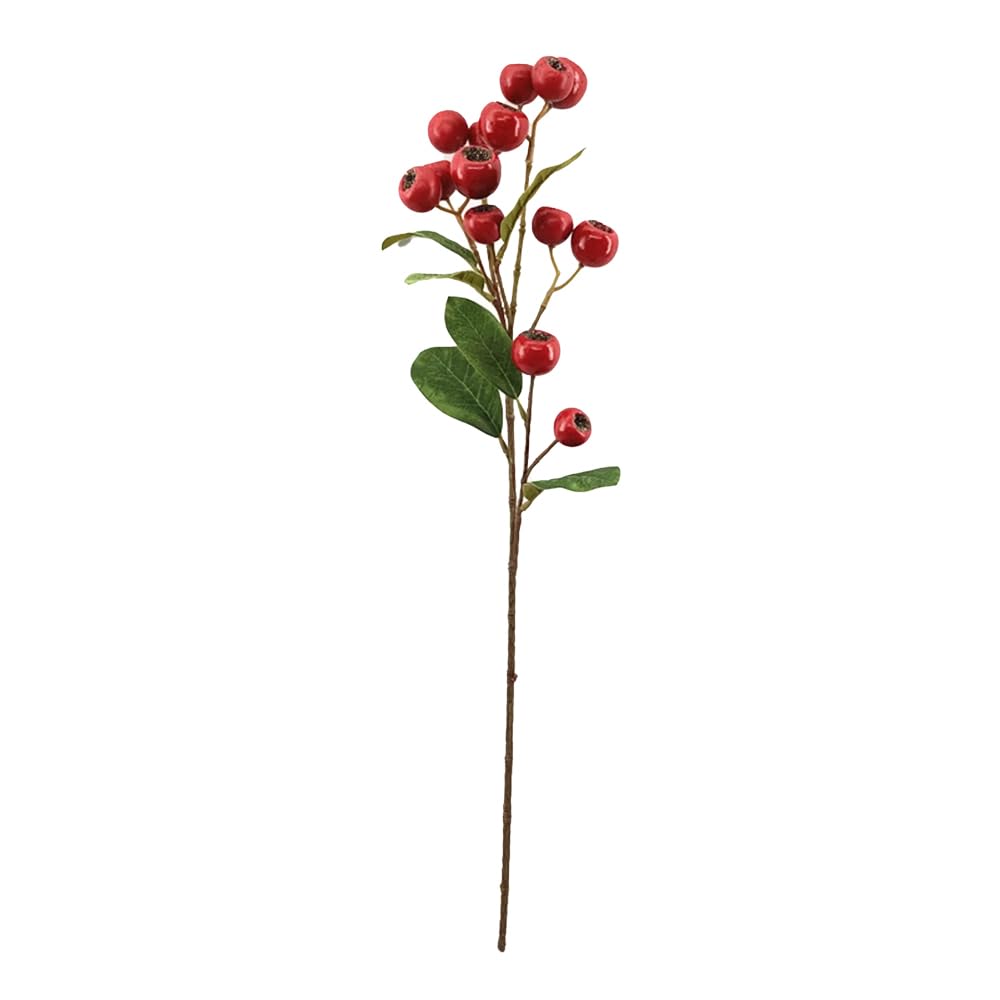 Floristrywarehouse Red Artificial Large Ripe Winter Berry Spray 63Cm/25In Tall