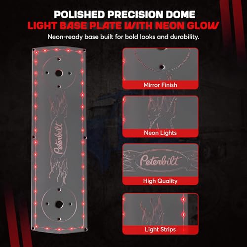 Luz de Techo Peterbilt 379 con Acabado Espejo y Base para Neon miniatura 3