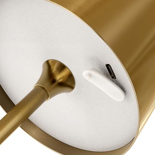 Artilo AT23001-C Battery Operated Lights,Cordless Table Lamp,Portable Dimmable Small Desk Lamp,Stepless Dimming Rechargeable Lamp For Couple Dinner/Restaurant/Outdoor Camping/Bedroom,Touch Switch,Copper thumb #2