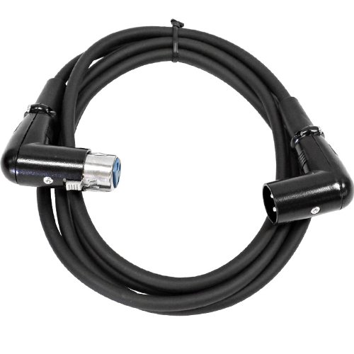 Seismic Audio SARAX6 6 Foot Right Angle XLR Male to XLR Female Patch Cable image 5