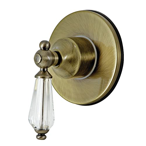 Kingston Brass KS3033WLL 3-Way Diverter Valve with Trim Kit, Antique Brass by Kingston Brass - Used condition - US$292.04