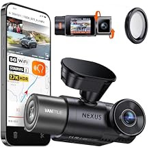 Bundle Vantrue N2X Front Inside Dash Cam + CPL Filter Dual Dashcam, Infrared Cabin Camera, STARVIS 2, Parking Mode, GPS, WiFi Dash Cam for Rideshare Taxi Daily Drivers