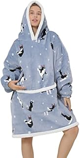 Ruiuzioong Oversized Hoodie Sweatshirt Blanket,Super Soft Warm Comfortable Blanket Hoodie, For adults, woman and girls