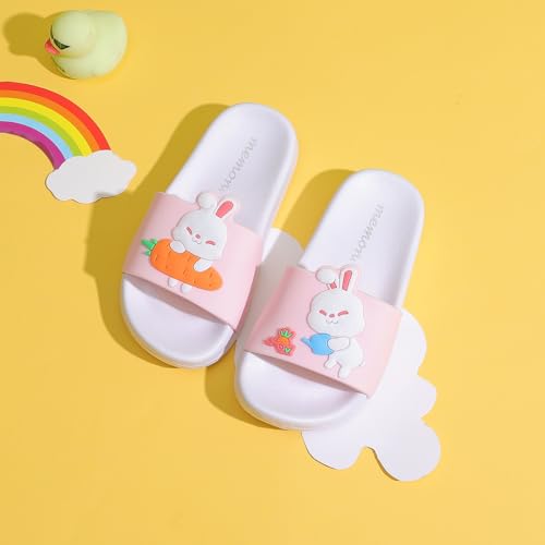 Image of MEMON Toddler Little Kids Dinosaur Beach /Pool /Shower Slides /Anti-Skid Home Bath Slippers /Cute Summer Outdoor Shoes for Girls and Boys