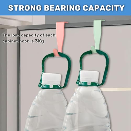 12 StückTürhaken ，Türhaken zum Einhängen, Edelstahl Türhaken, Haken zum Einhängen, stabile Aufhängung, kein Bohren, geeignet für Standardtüren, in Weiß, Rot, Blau und Grün，Garderobenhaken