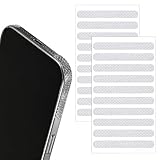 20PCS Phone Grip Tape - Shimmeroo High-Tack Anti-Slip Side Rubber Bumper Stickers, Adhesive Side Grips Strips for Commuter Phone Cases, Smartphone and Tablet Frame Enhancers
