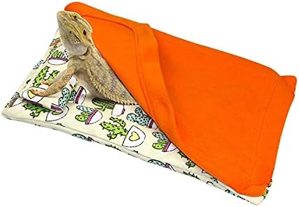 ISMARTEN Reptile Sleeping Bag Set, Bearded Dragon Blanket Pillow and Sleeping Bag Shelter Couch Accessories for Leopard Gecko Rat…