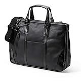 [サンワダイレクト] 日本製 ビジネスバッグ 倉敷帆布×豊岡縫製 2WAY A4対応 13.3型ワイドPC収納 ブラック 200-BAG168BK