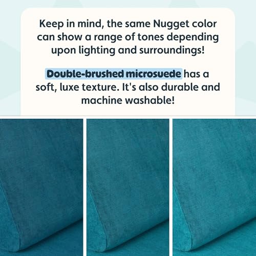 Image of Nugget - The Original Play Couch for Kids - Modular Foam Children's Sofa for Playroom, Imagination, & Creative Open Ended Play - Washable & Convertible Playroom Furniture, Atlantis