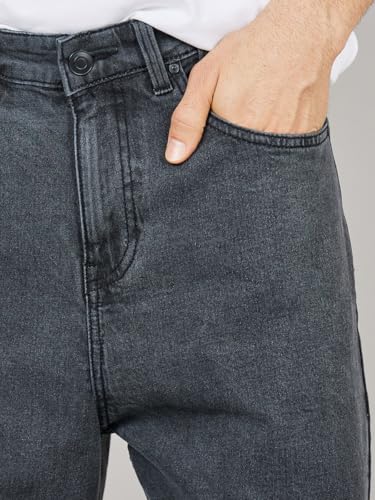 Image of Styli Men Balloon Fit Jeans with Pocket Construction | High-Rise Relaxed Fit Denim Pants | Comfortable Casual Everyday Wear | Stylish Wide-Leg Denim for Smart Casual Outfits