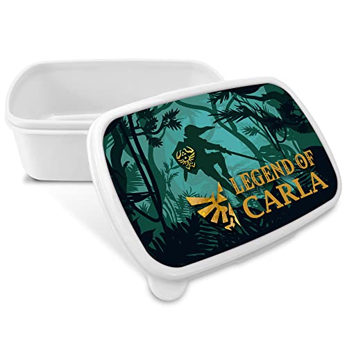 LolaPix Lunch Box. Caja merienda Infantil. Caja merienda con Nombre Apta microondas y Libre BPA, Filatos y Metales Pesados. Regalos Personalizados. Varios diseños. Legend of Zelda