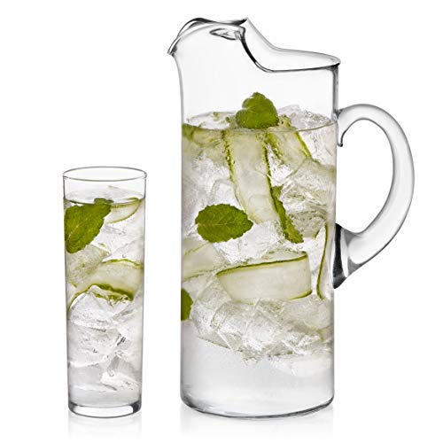 Libbey Modern Bar Boozy Brunch Entertaining Set With 6 Highball Glasses And Pitcher #TOP8