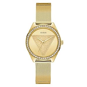 Guess Analoog kwartshorloge voor dames met roestvrijstalen armband W1142L2, goud, armband