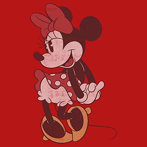 Disney Characters Classic Vintage Minnie Girl's Solid Crew Tee2