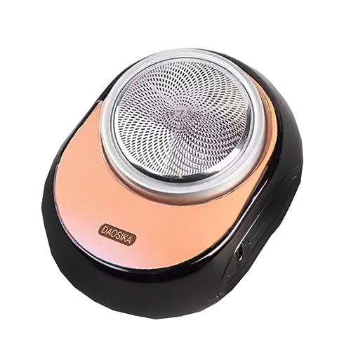 Máquina de afeitar portátil de barba recargable por USB para hombres, afeitadora de barba de cara húmeda de bajo ruido