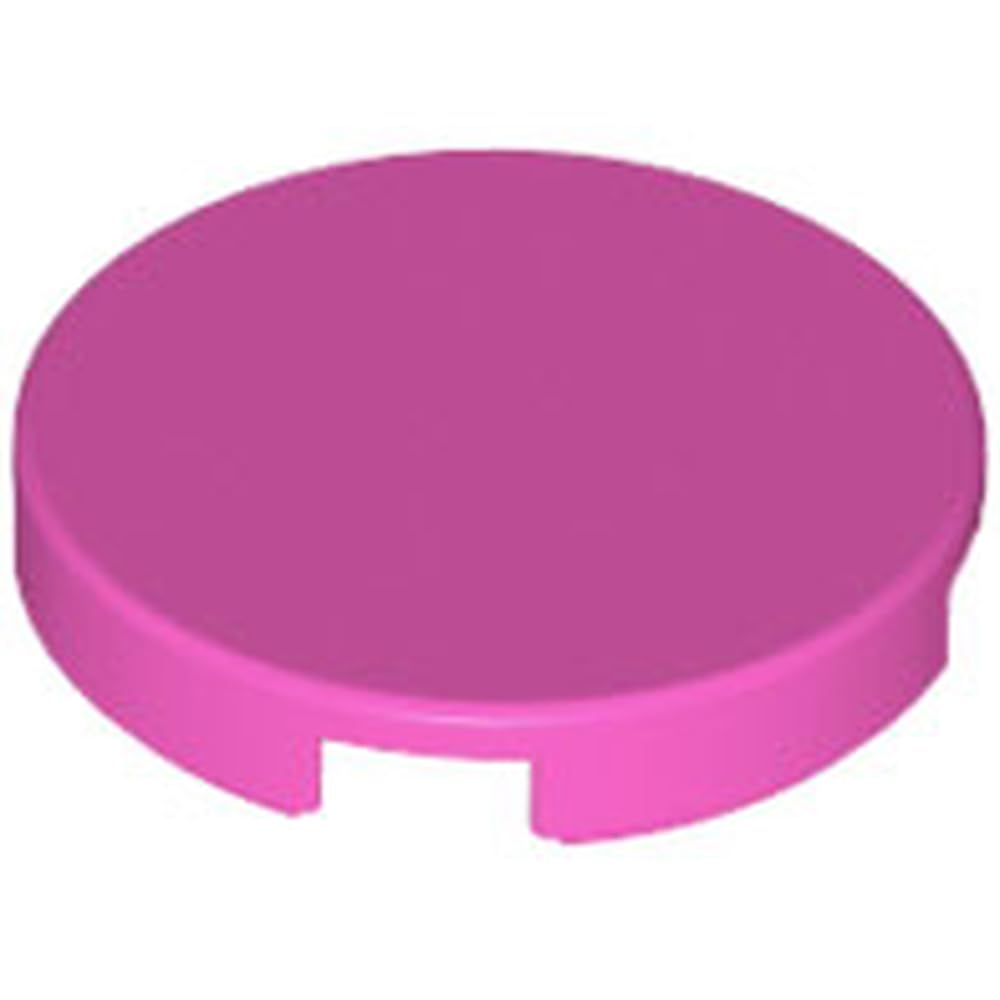 LEGO Tile, Round 2 x 2 with Bottom Stud Holder, Part 14769, Part 14769, Choose Your Colour (Dark Pink, 10, count) — image 1