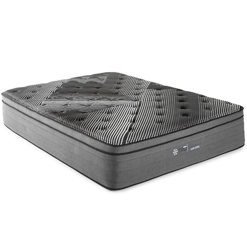 Thctvous (New) 15” Full Mattress with Pure Ice Euro Top