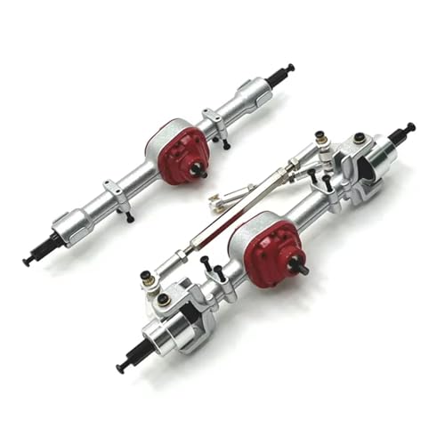 RC�J�[�A�N�X���Z�b�g For MN82 LC79 For MN78 1/12 RC�J�[�A�N�Z�T���[ �t�����g�����A�A�N�X���A�Z���u�� ���^���A�b�v�O���[�h�p�[�c�L�b�g(Silver,Front and Rear)