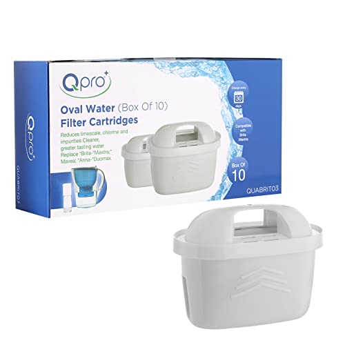 QPRO 10 Pack Filter Compatible with BRITA MAXTRA MAXTRA Plus Water Filter Jug Replacement Cartridges Refills - Image 3