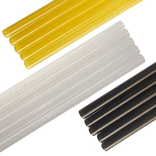 CYGOODS Car Dent Pulling Hot Melt Glue Sticks, Dent Repair Consumables, Auto Paintless Strong Viscosity Glue Sticks for Hot Melt Glue Gun,Dings Hail Removal Tools Set - 15pcs Glue Sticks