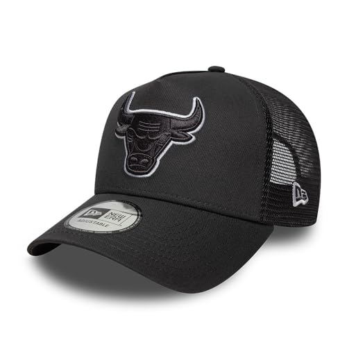 Casquette Trucker New Era Chicago Bulls Outline A-Frame en maille noire