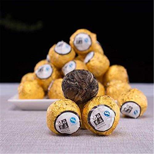 HELLOYOUNG Té blanco orgánico Fuding Dragon Bead de China Alimento verde té refrescante y crujiente aroma agradable (20 pcs)