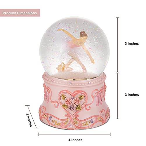 Septwonder Ballerina Snow Globe Plays Ballet Tune Swan Lake, Snowglobe For Wife, Daughter, Granny And Granddaugther #TOP1