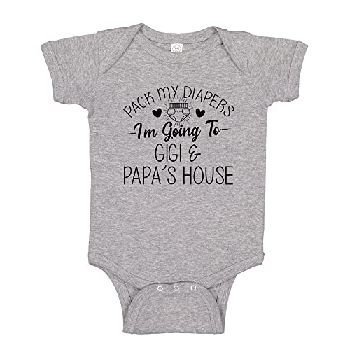 I'm Going to Gigi and Papa's House Funny Gigi & Papa Baby Bodysuit One Piece or Toddler T-Shirt Gift
