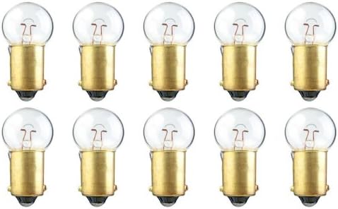 CEC Industries #6251 Bulbs, 6 V, 5 W, BA9s Base, G-4.5 shape (Box of 10)