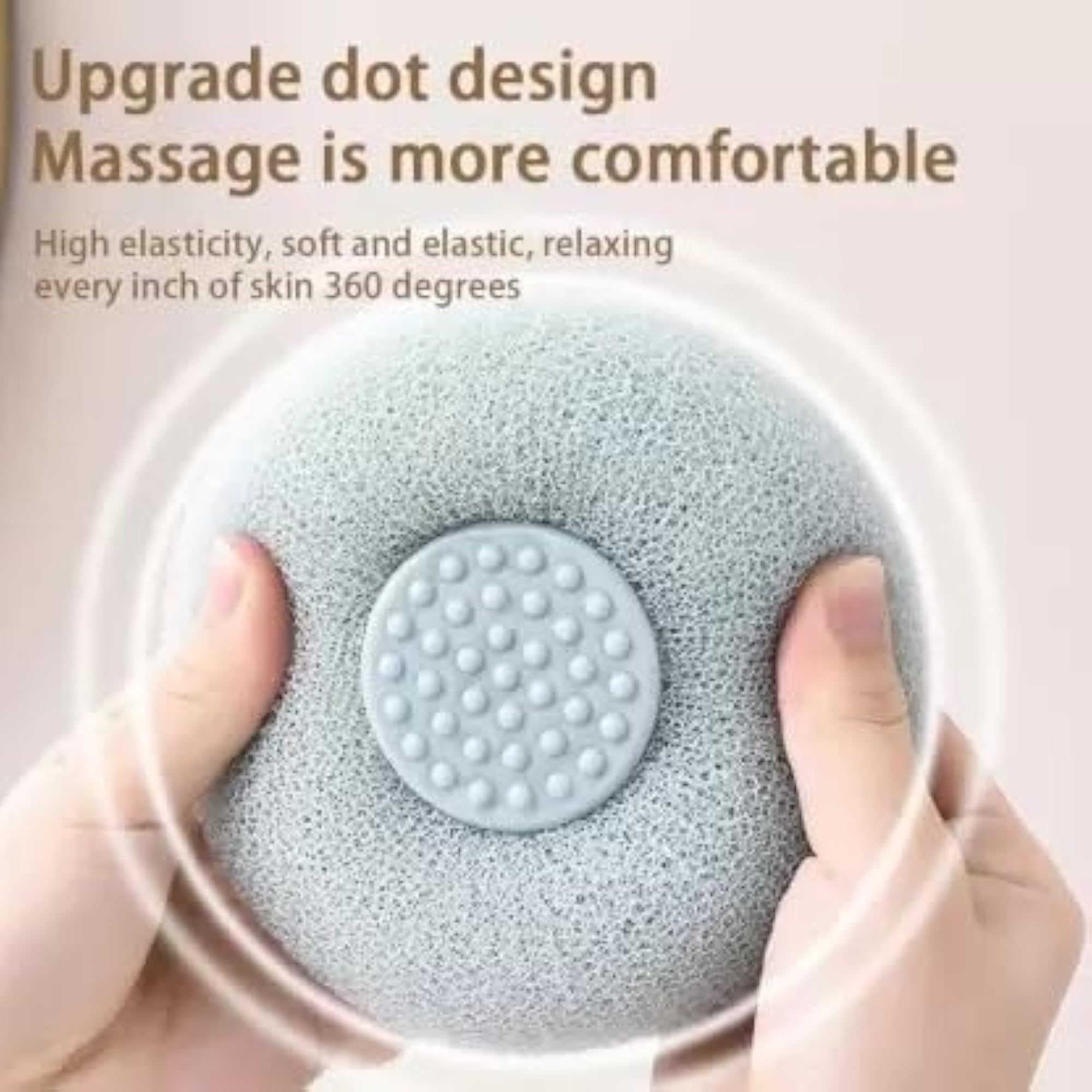 Exfoliating Sponge Shower Bath Loofah, Soft Massager for All Ages