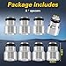 FUSCH Set of 8 Fuel Injector Spacers,Convert short LS2 Truck fuel injectors into taller LS1/LS6 intake manifolds and fuel rails ，6061 Aluminum Alloy