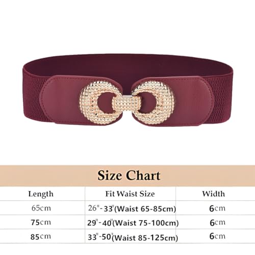 Wide Elastic Belts for Women Stretch Ladies Waist Belt4