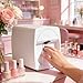 3d printer Portable Nail Printer, 2400dpi High-Precision Smart Nail Art Stamping Machine with APP Control, Auto Nail Shape Recognition, DIY Pattern Printer for Home Salon Use