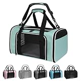 Picture of Yipincover, Cat Dog Carriers Soft-Sided, Pet Travel Carrier for Small Cats Dogs Under to15lbs, Soft-Solid Collapsible Carrier,(Medium,Green)