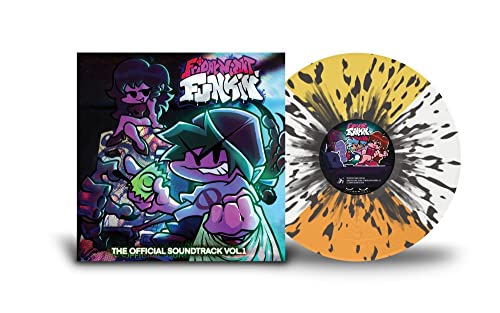 Kawai Sprite Friday Night Funkin’ OST Vol. 1 Ugh LP White, Halloween Orange and Mustard Quad with Black splatter