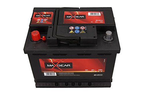 MAXGEAR 560 127 054 Starterbatterie 60Ah 12V 540A B03 DIN/ISO L2