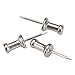 ADVANTUS Aluminum Head Push Pins, Steel 1/2-Inch Point, Silver, 100 per Box (CPAL4)