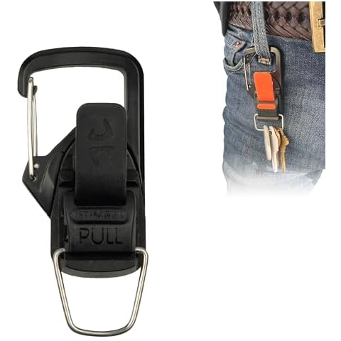 8TIMBER Terra Clip Magnetic Quick Release Keychain - Effortless Carabiner Alternative for Stylish Key Management Anywhere with Quick and Easy Magnetic Tab, Carabiner and Magnetic Clip in One Cover