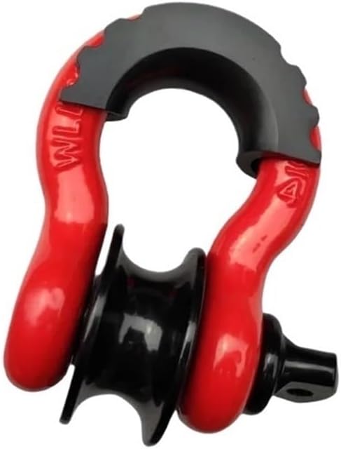 3/4 1pc 15Ton 42000lbs U Type D-Ring Shackle Offroad 4x4 Heavy DutyWith Pulley Block U-Hook Loop Hook Trailer Rope Automobile(Style 5)