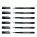 Produktbild Faber-Castell Fineliner Broadpen 1554, 6 Stifte mit Filzspitze, Schwarz