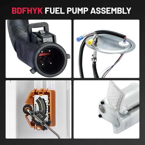 Image of BDFHYK Eletric Fuel Pump Assembly EP2097H Compatible with Ford F-250 1999 V8 4.6L 5.4L, F-250 F-350 super duty 1999-2004 V8 5.4L, Replaces E2238M F1249A