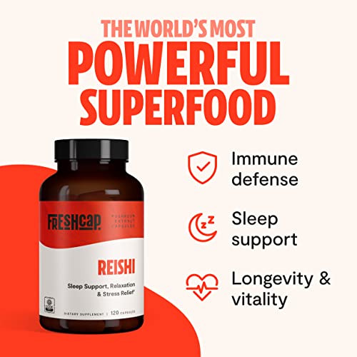 Freshcap Stress Bundle (Reishi Capsules And Ultimate Mushroom Complex Capsules) #TOP2