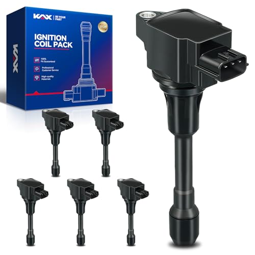 Image of KAX Pack of 6 UF617 Ignition Coil Set for INFINITI G37 2008-2013, Q50 2014-2015 3.7L, Nissan 370Z 2009-2020, QX50 2014-2017, M37 2011-2013, QX70 2015-2017, UF617