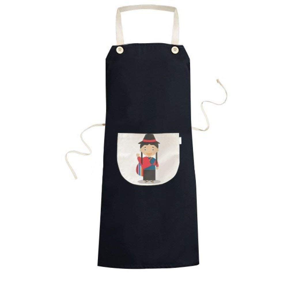 Cuisine noir tabliers bavoir de poche cartoon pour cuisiner en famille