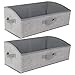 Produktbild AiQInu Aufbewahrungsbox 2 Stück mit Griffen 28L,Faltbare Aufbewahrungskorb stoff 50x28.5x20cm,Großer Körbe Aufbewahrung,Ordnungsboxen für Kleidung Spielzeug Werkzeug Kleiderschrank