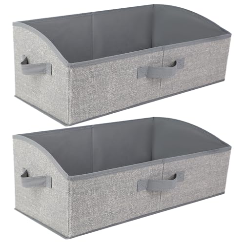 AiQInu Aufbewahrungsbox 2 Stück mit Griffen 28L,Faltbare...